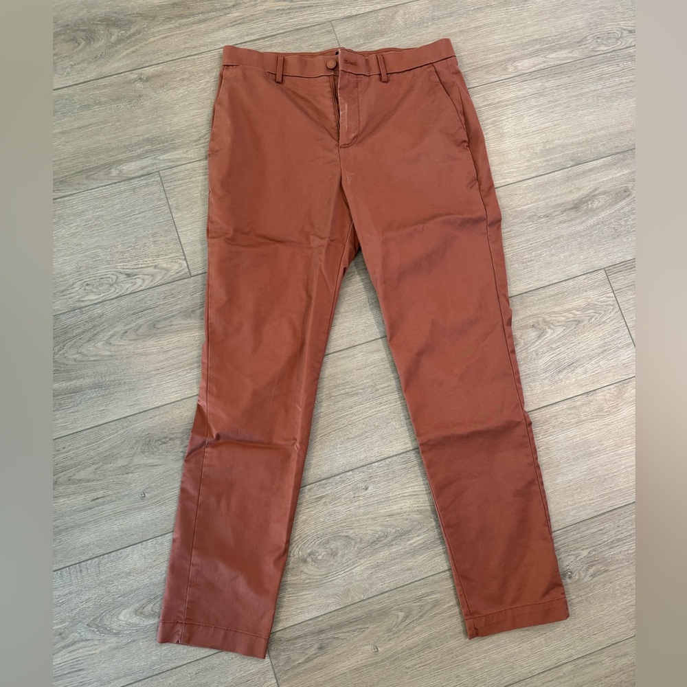 Banana Republic Men’s Slim Fit Dress Pants (Burgundy) 32x32